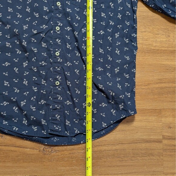 American Eagle Seriously Soft Button Down Shirt Mens Medium Cotton Floral Print - Picture 9 of 10